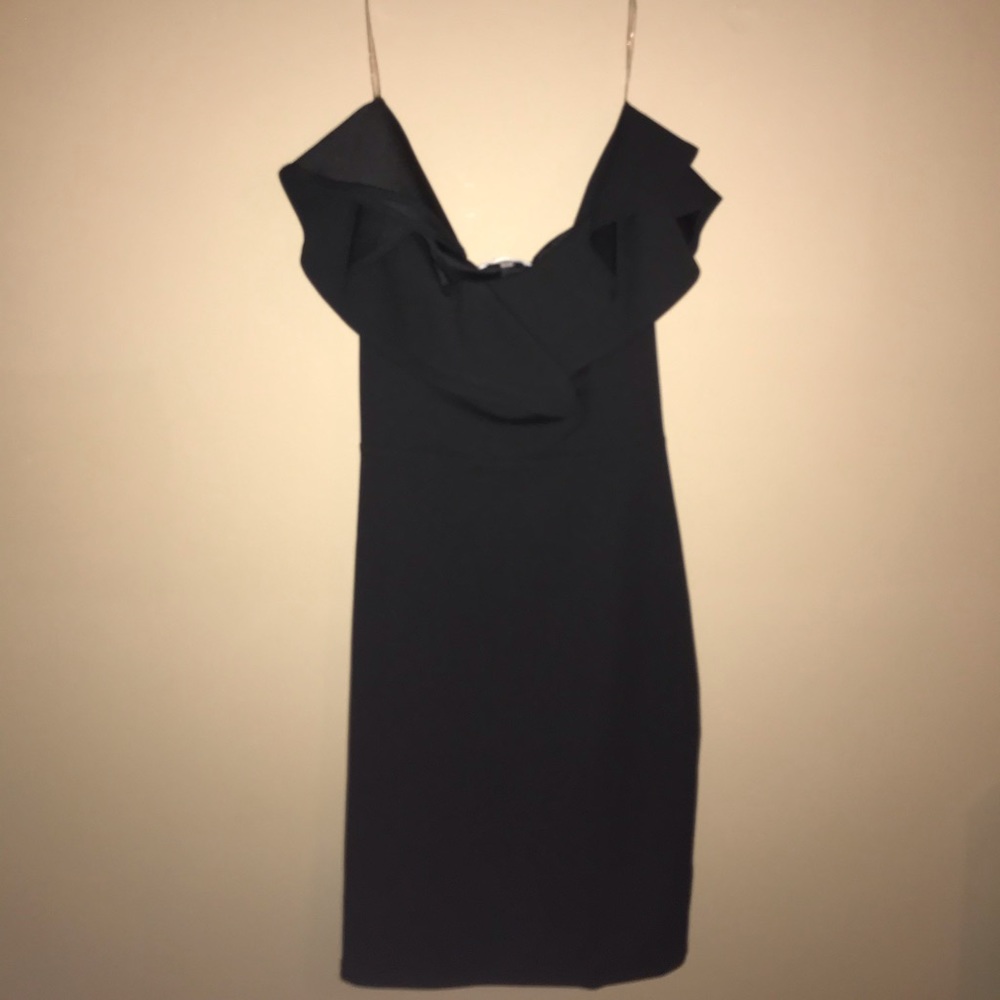 black off the shoulder dress